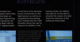 A320 Airbus - Video Game Video game from A320 Airbus for Amiga. Published by Thalion (1991).