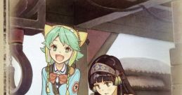 Two characters from Atelier Shallie examine a map, showcasing the game's vibrant art style and collaborative spirit.