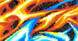 Colorful retro design featuring blazing fire and ice effects, representing Fire Arrow X and Fire Arrow Plus video game elements.