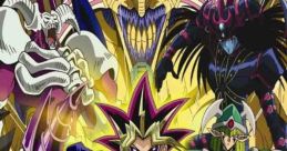 Yu-Gi-Oh! Duel Monsters Shuffle CD Single artwork featuring iconic characters from the popular video game series.