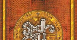 Cover art of Spells of Gold video game featuring ornate design and logo on a textured background, PEGI rating 12.