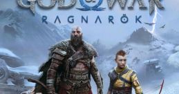 Kratos and Atreus stand in Svartalfheim, showcasing the epic adventure in God of War: Ragnarök, music by Bear McCreary.