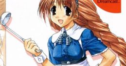 Colorful cover art of Milky Season, featuring a cheerful character in a maid outfit, promoting the Dreamcast video game.