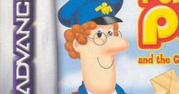 Postman Pat and the Greendale Rocket cover art for Game Boy Advance featuring Pat in his iconic postal uniform.