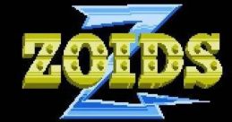 Title screen of Zoids 2: Zenebasu no Gyakushuu featuring iconic logo and 'Push Start Button' prompt in retro style.