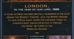 The Lost Files of Sherlock Holmes The Lost Files of Sherlock Holmes: The Case of the Serrated Scalpel. Los archivos