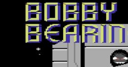 Cover art of Bobby Bearing video game featuring a cheerful green character in a retro pixel art style.