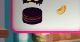 Colorful cake icons and the "Cake Shop Simulator" logo showcasing delicious desserts and fun gameplay elements.