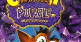 Crash Bandicoot Purple: Ripto's Rampage cover features Crash in a colorful animated design with vibrant purple crystals.