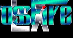 CrossFire EX logo featuring game start and option mode; a classic video game from 1994, capturing retro gaming nostalgia.