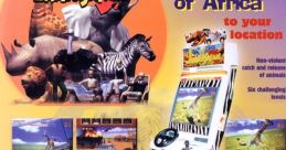 Jambo! Safari arcade game featuring wildlife, capturing animals, and vibrant graphics showcasing African adventure.