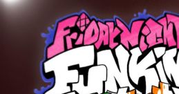 Colorful graffiti-style text featuring "Friday Night Funkin' - Artistic Altitude Week 1," inspired by the game’s vibrant aesthetics.