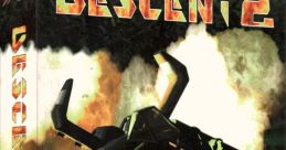 Descent 2 CD-ROM cover featuring a futuristic ship, showcasing retro gaming design for fans of D1X-Rebirth and classic shooters.