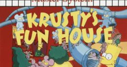 Krusty's Fun House - Video Game Video game from Krusty's Fun House for Master System. Published by Acclaim Entertainment,