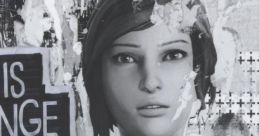 Chloe Price from Life Is Strange: Before The Storm, featured in striking black-and-white artwork, vinyl edition collectible.