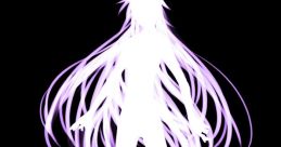 Silhouette of the protagonist from "Liberation Maiden - to Purify and Liberate," featuring flowing hair and dynamic pose.