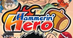 Cover art for "Hammerin' Hero GenSan" showcasing vibrant characters and action-packed gameplay on PSP. Adventure awaits!