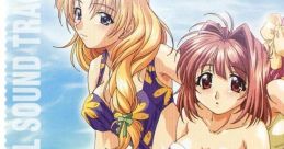 Two female characters in swimsuits, embodying the essence of "LOVERS ~Koi ni Ochitara....~" original soundtrack art.