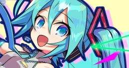 Hatsune Miku celebrates creativity in Logic Paint S, featuring vibrant colors and captivating character design for gamers.