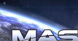 Mass Effect title logo against a cosmic backdrop, showcasing the iconic space RPG's theme and immersive universe.