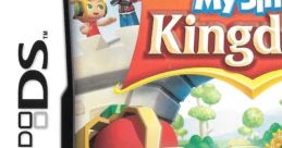 MySims Kingdom game cover featuring distinctive characters and vibrant scenery, suitable for Nintendo DS players.