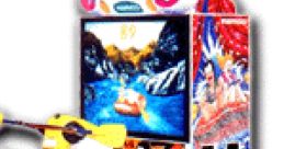 Colorful arcade cabinet for Rapid River (Namco Gorgon) featuring a thrilling river rafting video game experience.