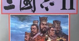 Epic artwork from Romance of the Three Kingdoms II featuring legendary figures and intense battle scenes.