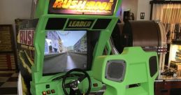 San Francisco Rush The Rock arcade cabinet featuring vibrant green design and racing controls for immersive gameplay.