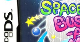 Cover art for Space Bust-A-Move, featuring colorful graphics and the iconic character, perfect for fans of Puzzle Bobble Galaxy.