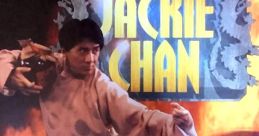 Jackie Chan showcases martial arts skills in Fists of Fire video game cover, embodying the Kung-Fu Master spirit.