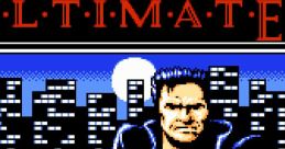 Cover art featuring the protagonist of "The Ultimate Stuntman," showcasing retro video game graphics and dramatic city backdrop.