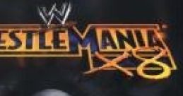 WWE Wrestlemania X8 video game cover featuring iconic wrestlers, available for Nintendo GameCube, action-packed gameplay.