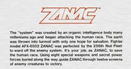 Zanac A.I. ザナック - Video Game Video game from Zanac A.I. ザナック for NES. Published by FCI (1987). Uploaded by