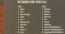 DESIRE "THE ORIGIN" RYU UMEMOTO RARE TRACKS Vol.2 - Video Game Video game from DESIRE "THE ORIGIN" RYU UMEMOTO RARE