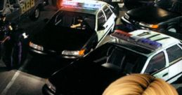 Parasite Eve II cover art featuring Aya Brea amidst police cars, capturing the game's intense atmosphere and character prominence.