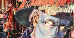 Detailed artwork from the "Phantom of the Opera" Data East Pinball game featuring the iconic Phantom character.