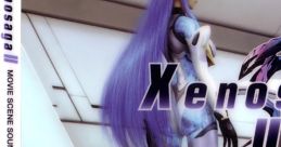 Xenosaga II soundtrack cover featuring sleek character design and sci-fi elements from the video game series.