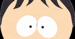 Stan Marsh from South Park, wearing a brown coat with red accents, showcasing his iconic round eyes and serious expression.