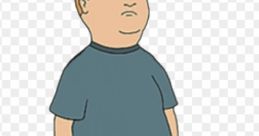 Bobby Hill, animated character from "King of the Hill," standing with a neutral expression, wearing casual attire.