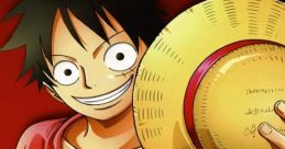 Luffy, the iconic pirate, shows off his straw hat and confident grin, embodying adventure and determination in anime.