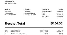 Receipt The sharp of a receipt printing machine fills the air in a busy retail store. The rapid whirring of the printer