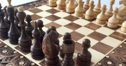 Chess The unmistakable of chess pieces moving far away can be both calming and suspenseful. Each tap of a piece against the