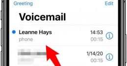 Voice-Mail The first that catches my attention is the voicemail for. It is clear and distinct, with a sense of urgency