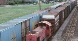 Boxcars The distinct of a train passing by fills the air, a melodic symphony of metal on metal as it rushes along the