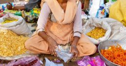 Street-Vendor In the bustling streets of a vibrant city, the call of the Street Vendor echoes through the air, drawing in