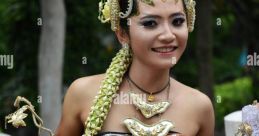 Indonesian Indonesian maids singing harmoniously in the outdoor concert, their melodious voices carrying through the air