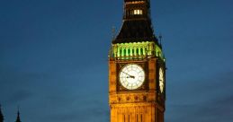 Big-Ben The deep, resonant chimes of Big Ben echo across the city, marking the passage of time with their distinct melody.