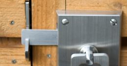 Metal-Latch The first is a rhythmic clang followed by a crisp click as the metal latch of the gate opens and closes. The 