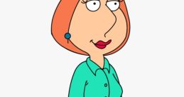 Lois Griffin from Family Guy in a teal shirt and beige pants, showcasing her recognizable cartoon style and character.