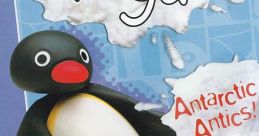 Pingu DVD cover featuring Pingu, showcasing fun Antarctic antics and 50 minutes of playful adventures for kids.